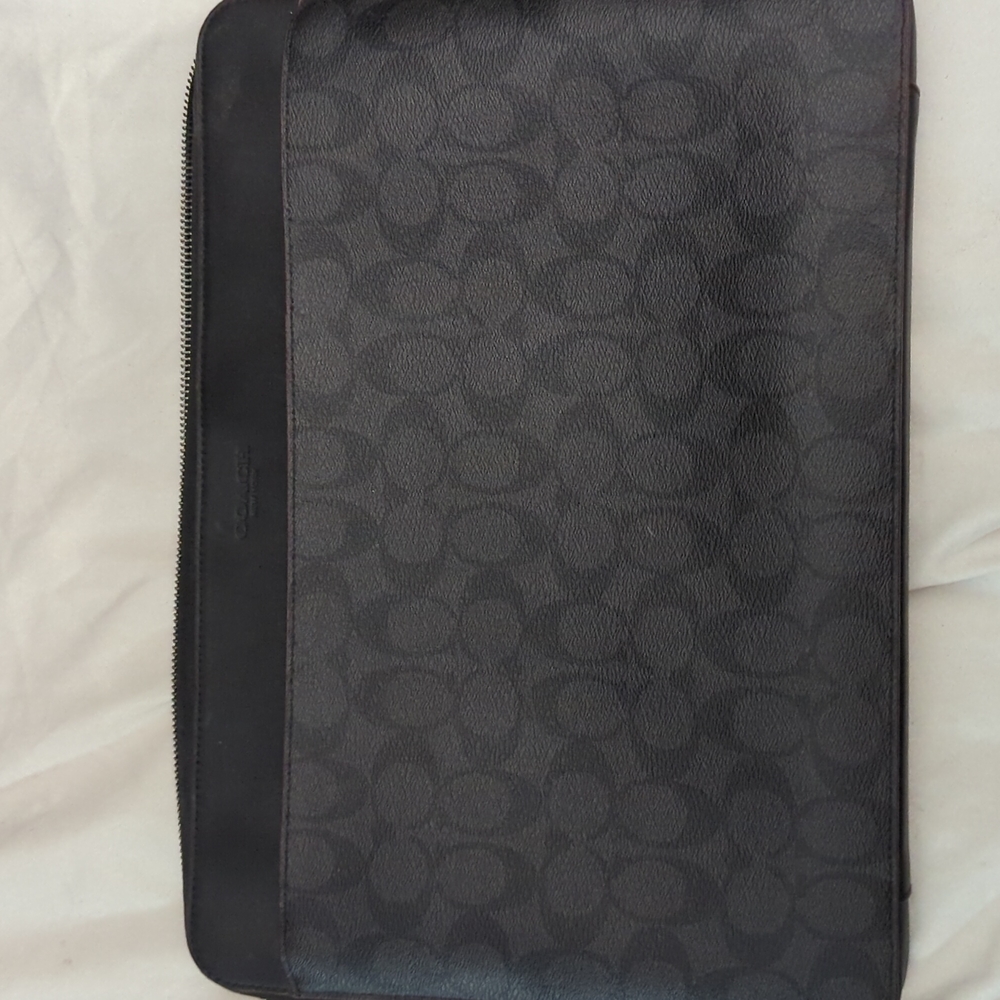 Coach Leather Macbook /Laptop Case